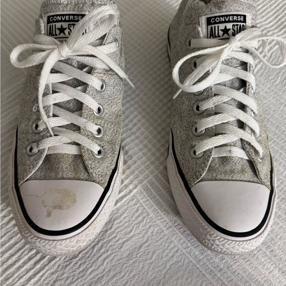 Converse Grey/White Canvas Sneakers